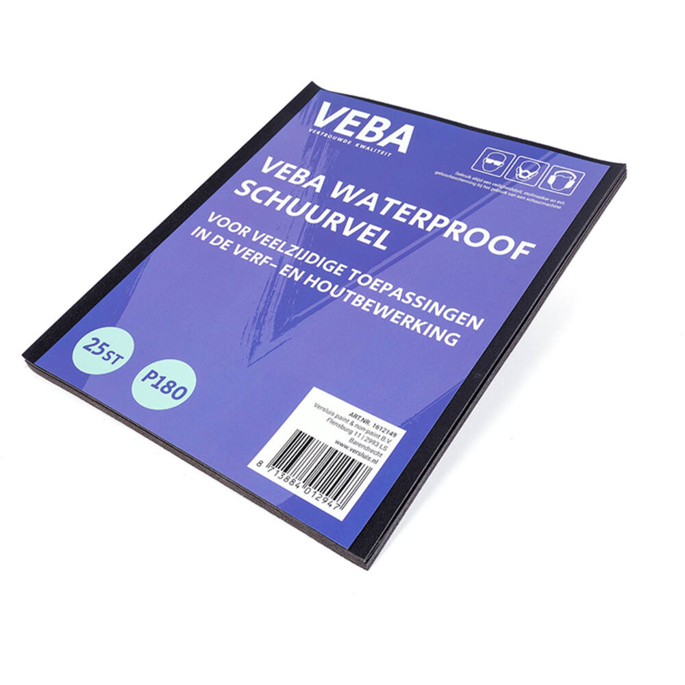VEBA Schuurpapier Vellen 23 x 28cm Waterproof 25 st P180