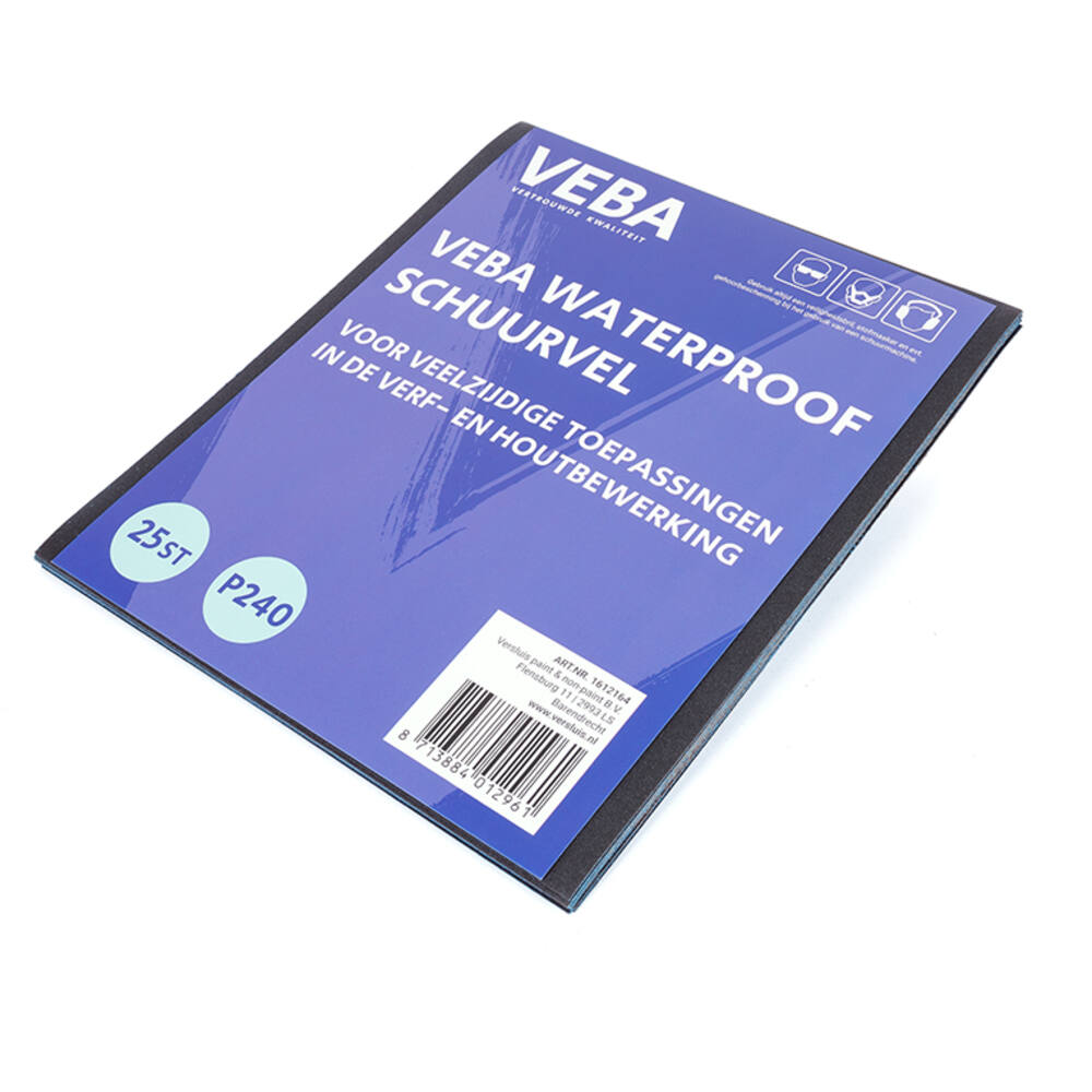 VEBA Schuurpapier Vellen 23 x 28cm Waterproof 25 st P240