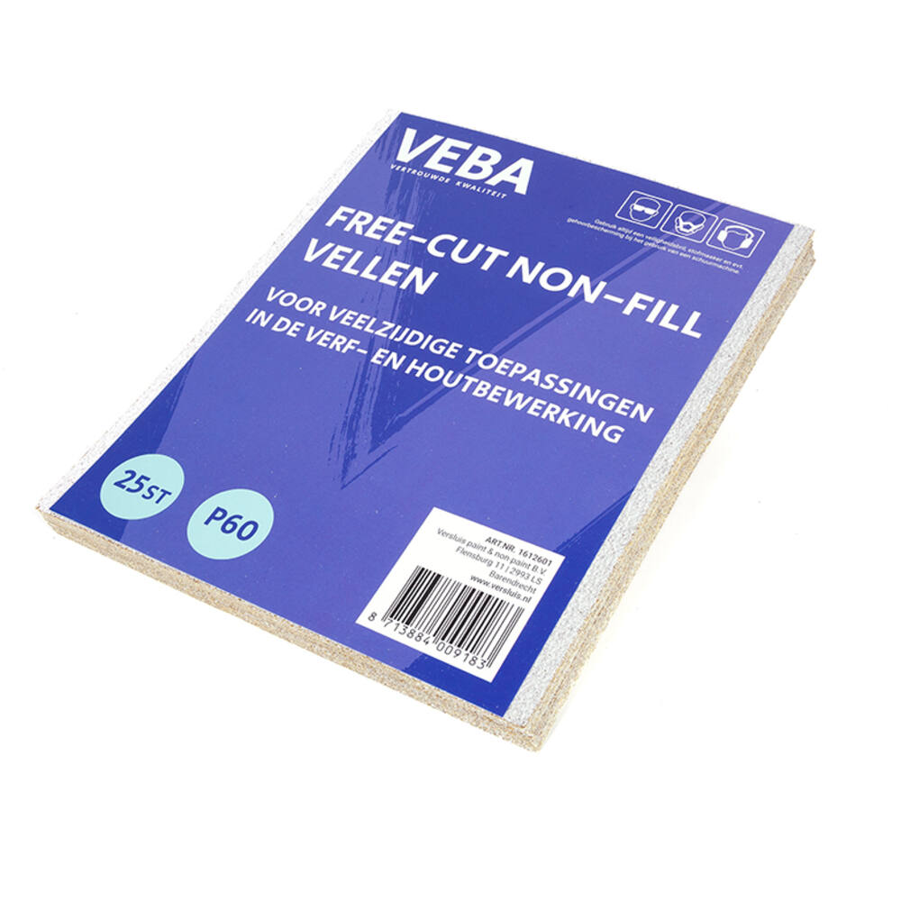 VEBA Schuurpapier Vellen 23 x 28cm Free-cut Non-fill 25 st P60
