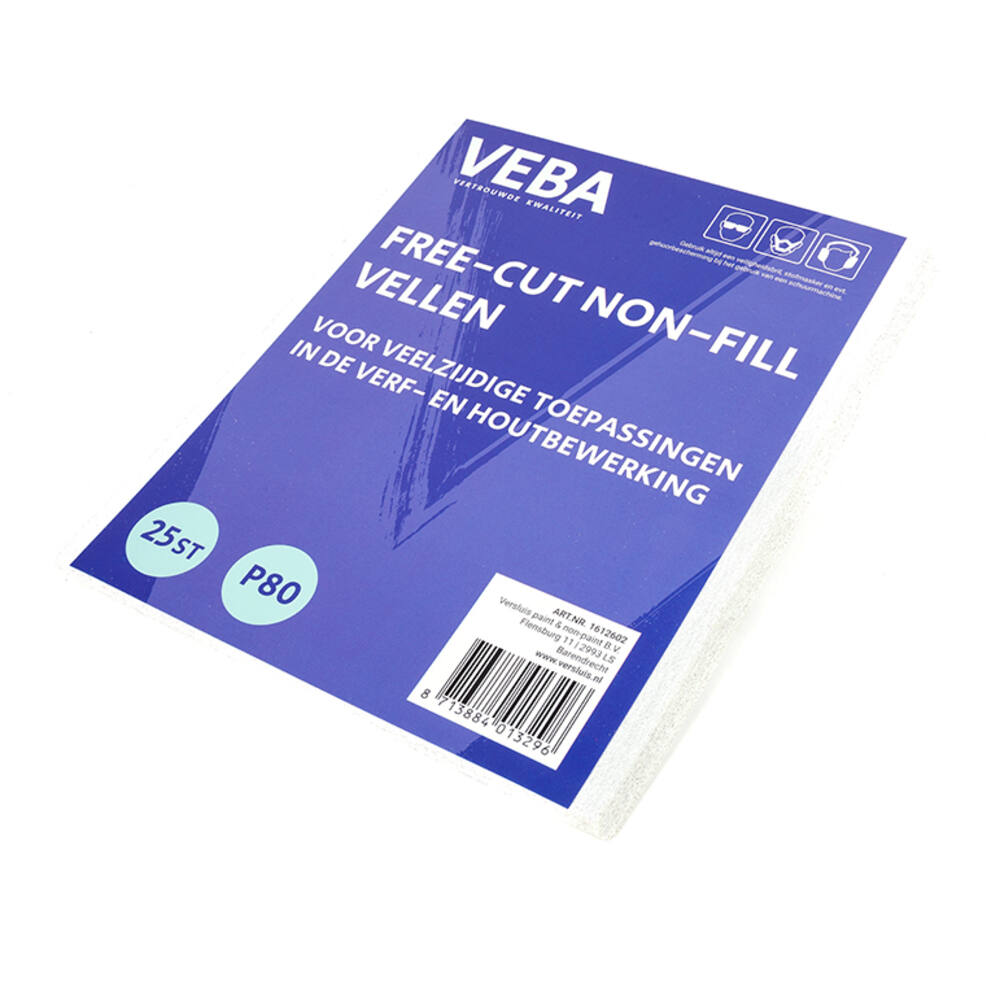 VEBA Schuurpapier Vellen 23 x 28cm Free-cut Non-fill 25 st P80