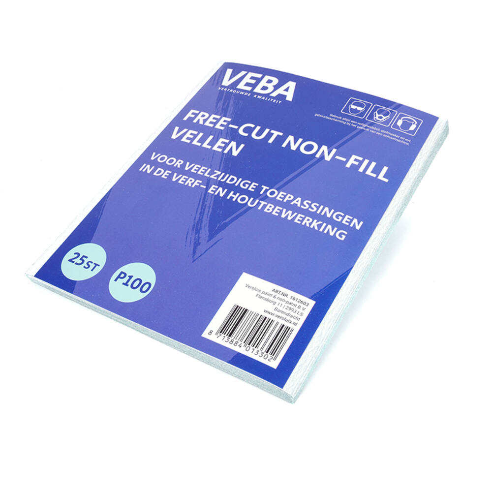 VEBA Schuurpapier Vellen 23 x 28cm Free-cut Non-fill 25 st P100