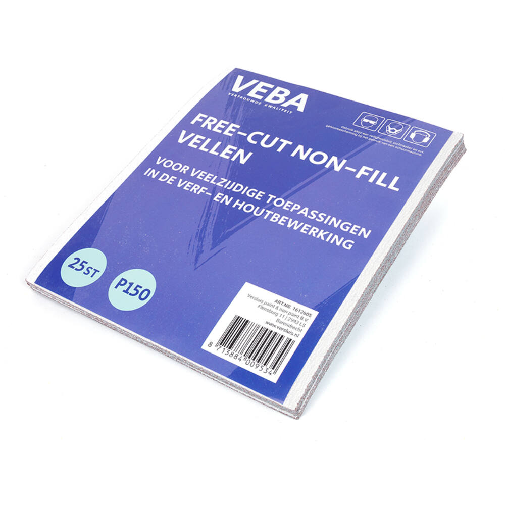 VEBA Schuurpapier Vellen 23 x 28cm Free-cut Non-fill 25 st P150