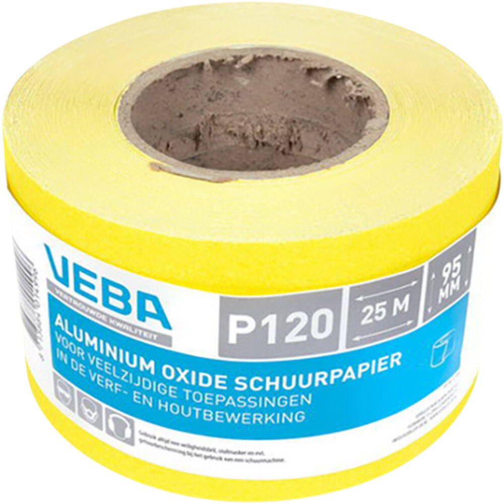 VEBA Schuurpapier Rol 95 mmx25 m Aluminium Oxide P120