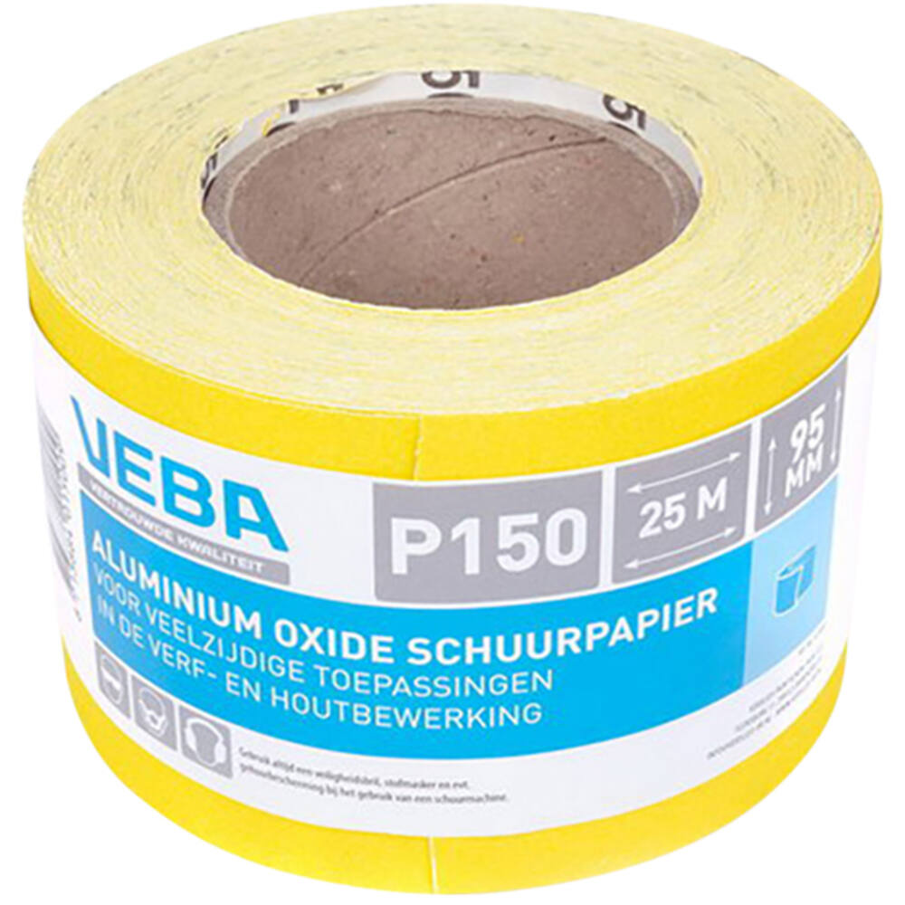 VEBA Schuurpapier Rol 95 mmx25 m Aluminium Oxide P150