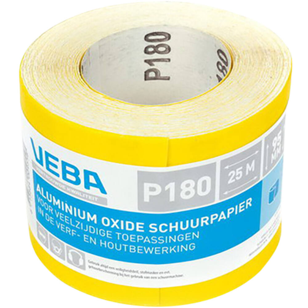 VEBA Schuurpapier Rol 95 mmx25 m Aluminium Oxide P180