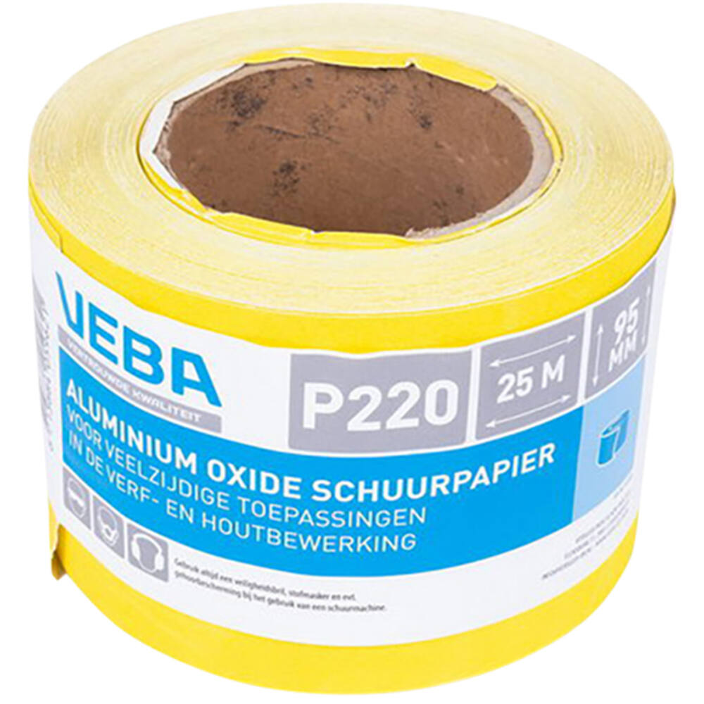 VEBA Schuurpapier Rol 95 mmx25 m Aluminium Oxide P220