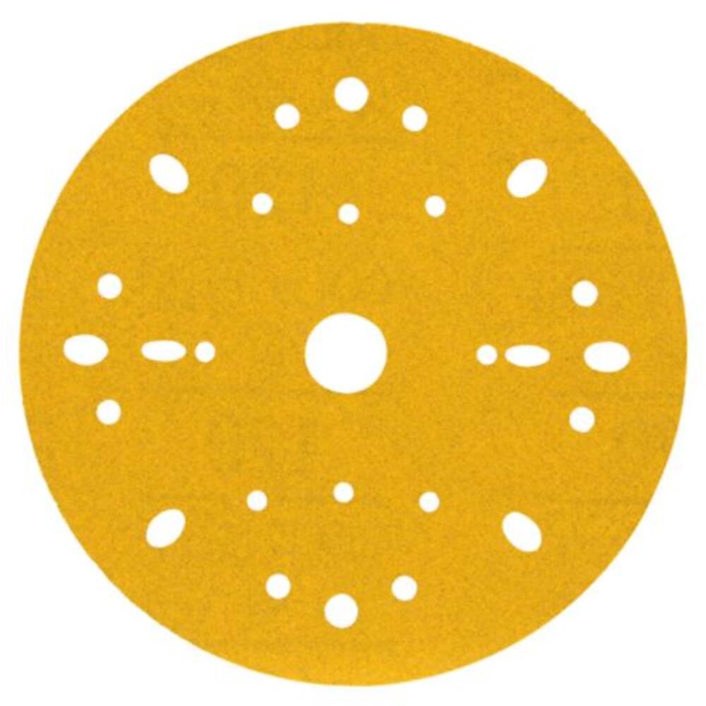 3M Hookit Gold Abrasive Disc 09282, P120, 6-inch (150mm), Dust-Free