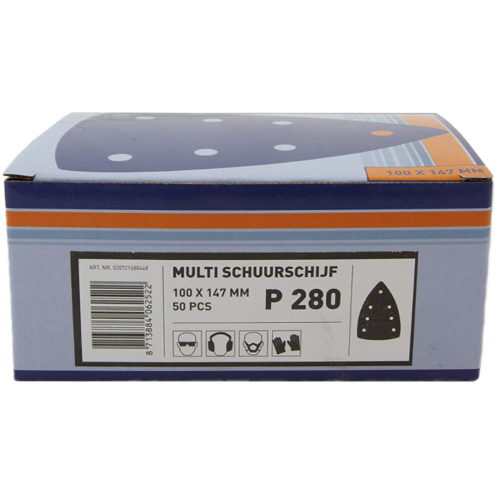 VEBA Multi Schuurschijf Klittenband 100x147 mm 7 Gaten 50 st P280