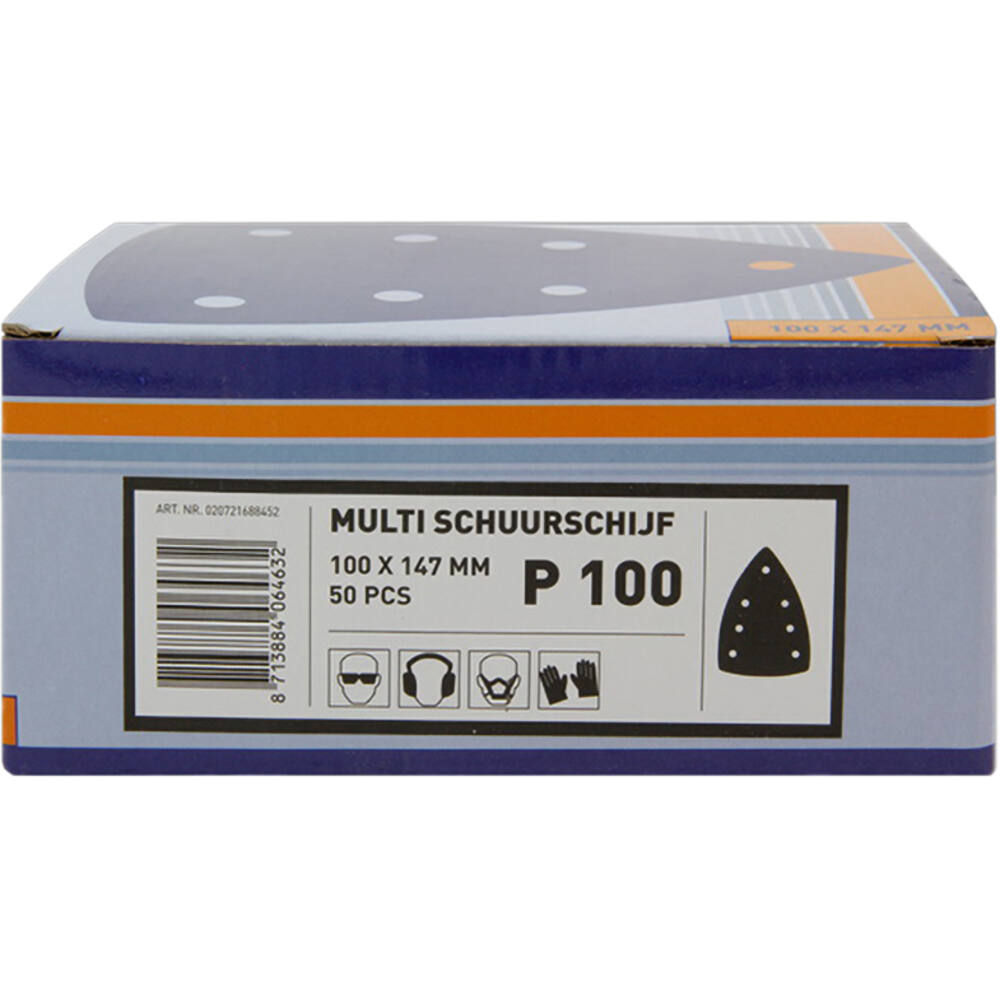 VEBA Multi Schuurschijf Klittenband 100x147 mm 7 Gaten 50 st P100