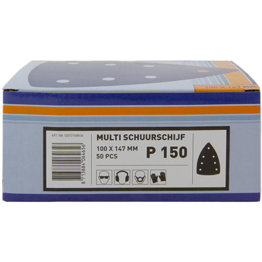 VEBA Multi Schuurschijf Klittenband 100x147 mm 7 Gaten 50 st P150