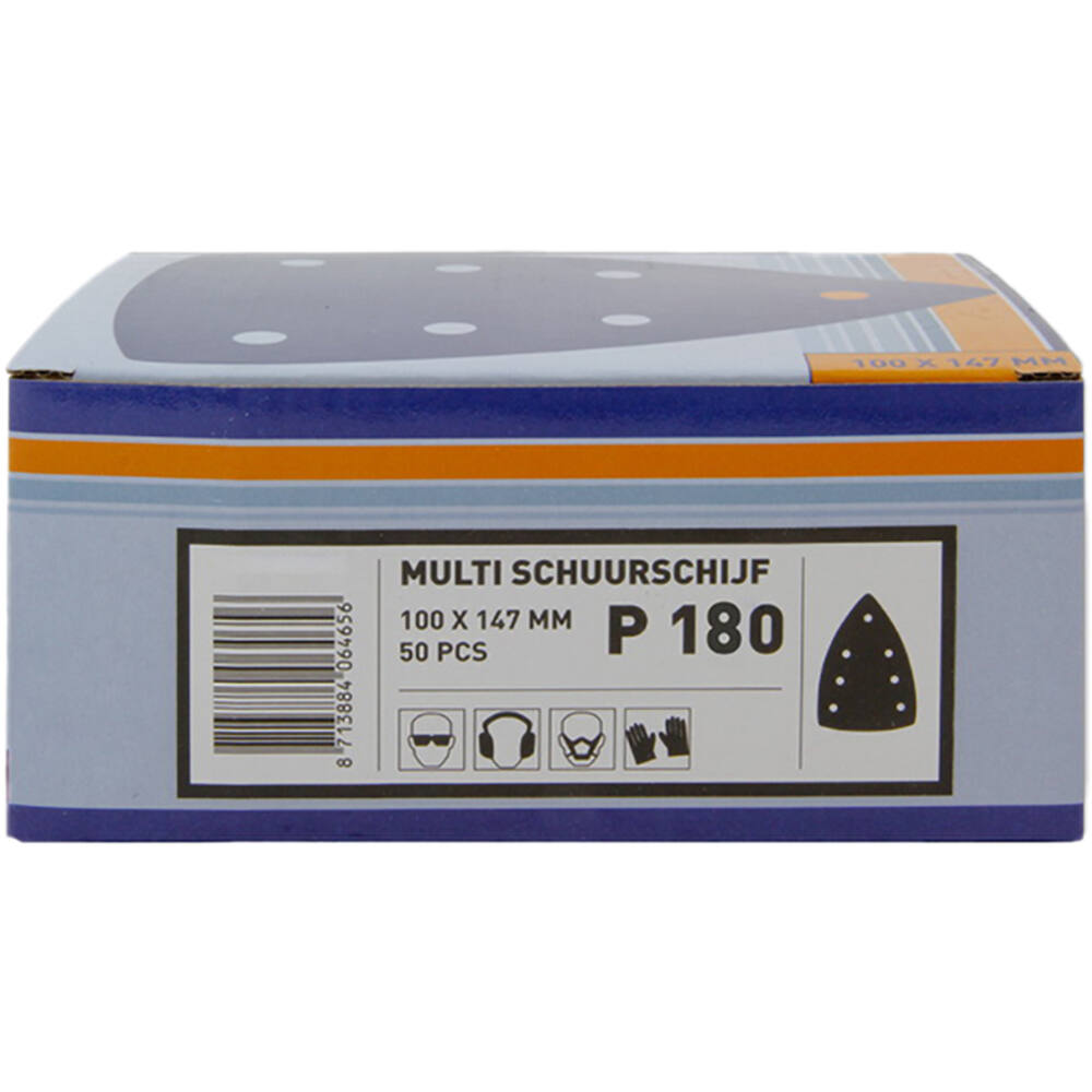 VEBA Multi Schuurschijf Klittenband 100x147 mm 7 Gaten 50 st P180