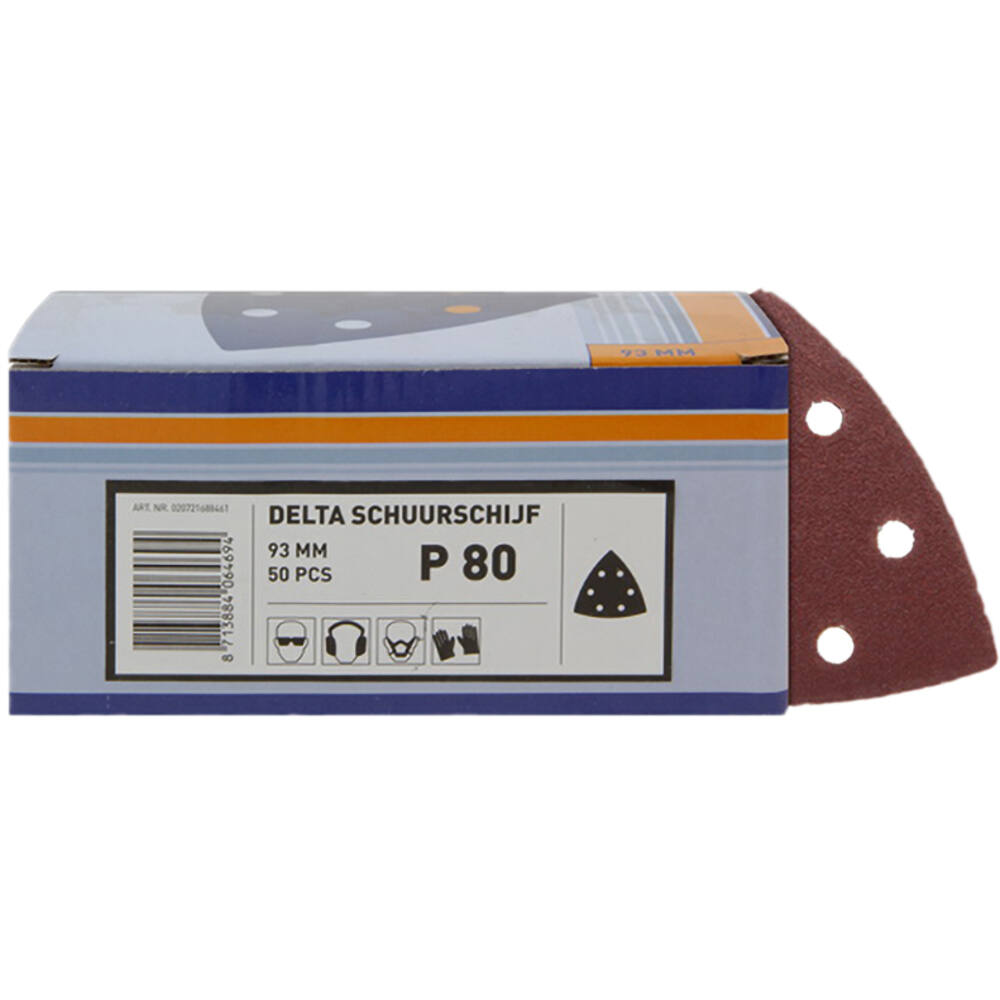 VEBA Klittenband Schuurpapier Delta 93 mm 50 st P80