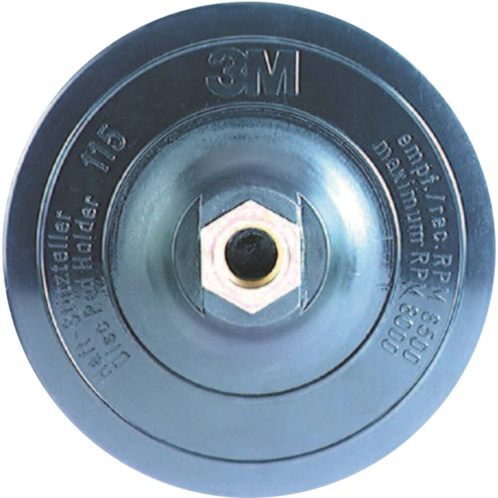 3M Scotch-Brite Steunschijf T-Hook met Gecentreerde Pinhouder, Ø 115 mm, M14 aansluiting