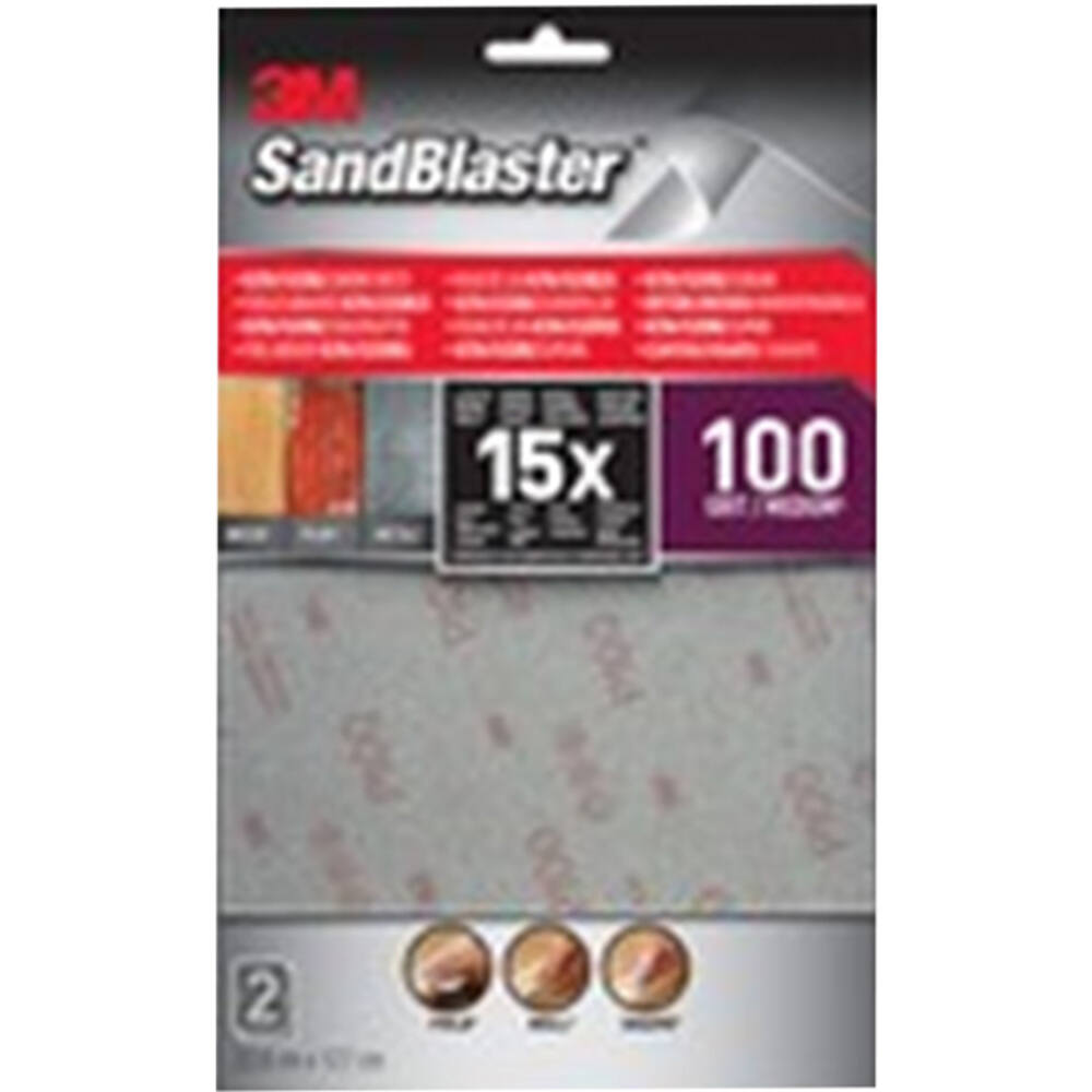 3M Sandblaster Ultra Flexible Schuurvellen 11,4x17x8 cm 2 st P100