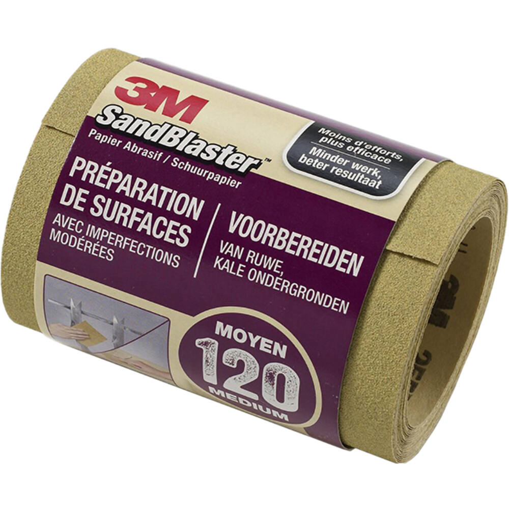3M Sandblaster Schuurpapier Paars P120 Rol 5 m - 500Rl120