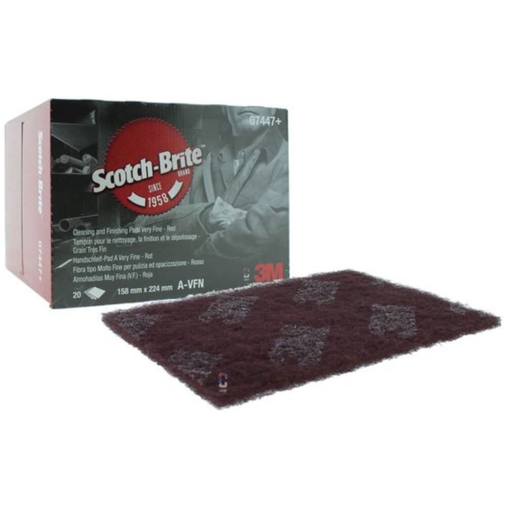 3M Scotch-Brite Handpad 7447+, 158 mm x 224 mm, A VFN 20 st