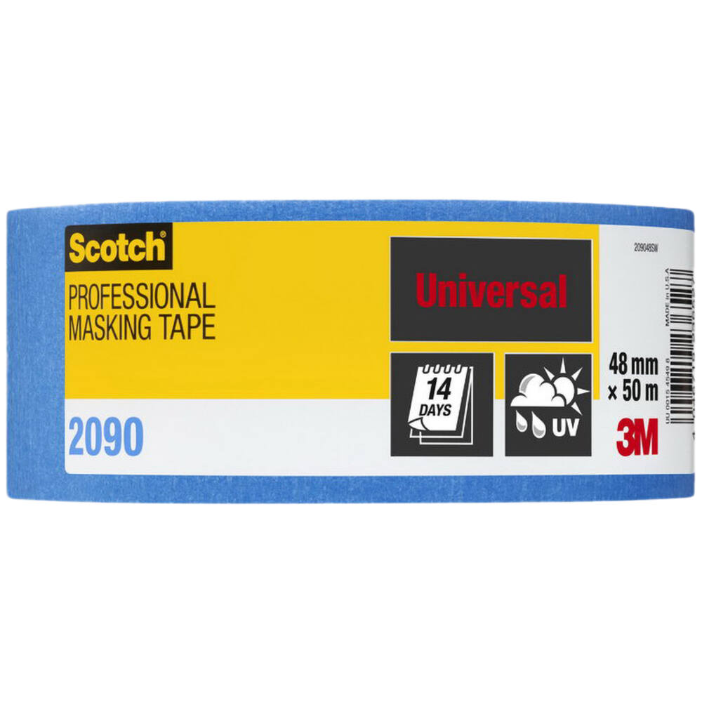 3M Afplaktape, 209048SW, Verschillende oppervlakken, 48 mm x 50 m, 1 rol - 100% PEFC SGSCH-PEFC-COC-110078