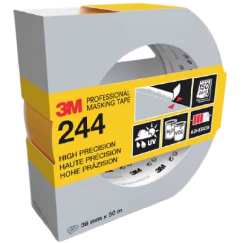 3M Afplaktape, 24436SW, Verschillende oppervlakken, 36 mm x 50 m, 1 rol - 100% PEFC SGSCH-PEFC-COC-110078