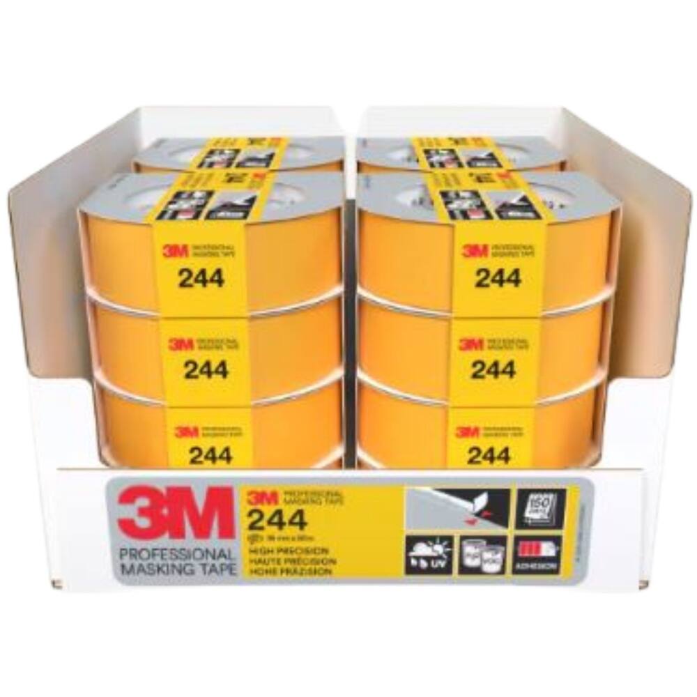 3M Afplaktape, 24436SW, Verschillende oppervlakken, 36 mm x 50 m, 1 rol - 100% PEFC SGSCH-PEFC-COC-110078