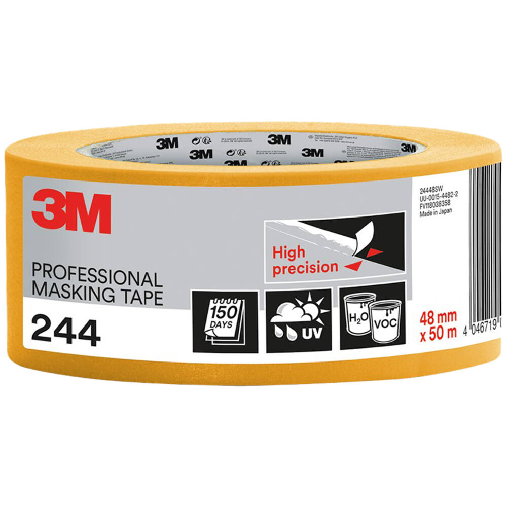 3M Afplaktape, 24448SW, Verschillende oppervlakken, 48 mm x 50 m, 1 rol - 100% PEFC SGSCH-PEFC-COC-110078