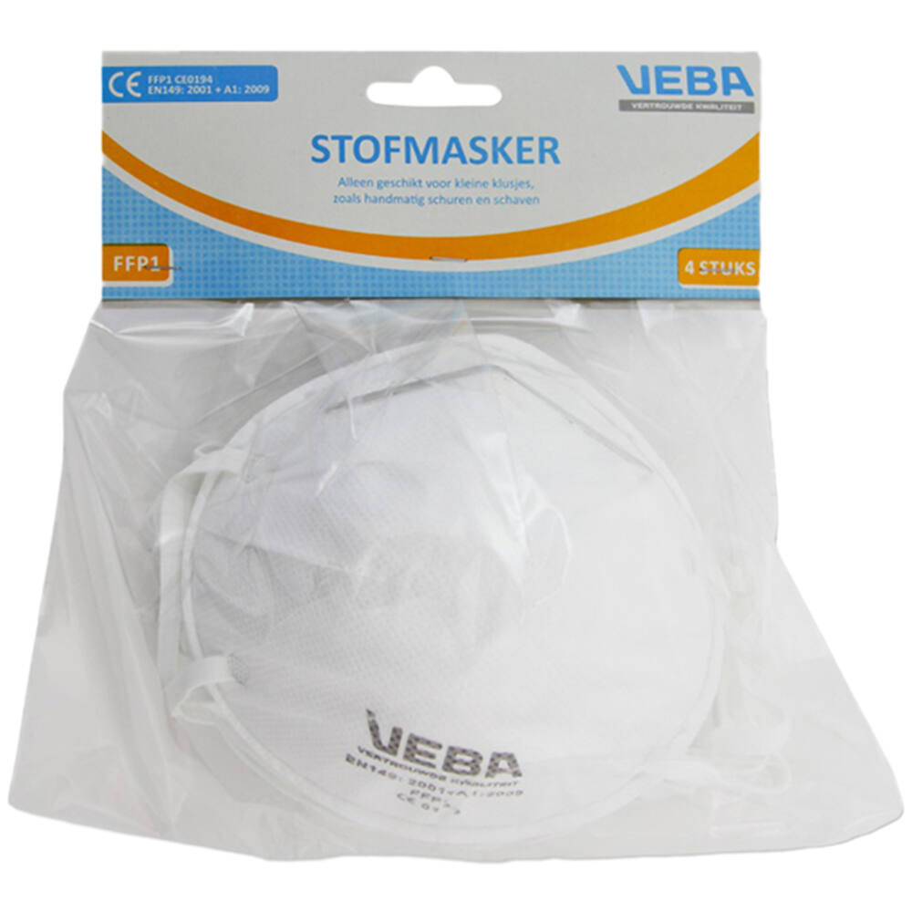 VEBA Mondkapjes/Stofmaskers FFP1 4 st