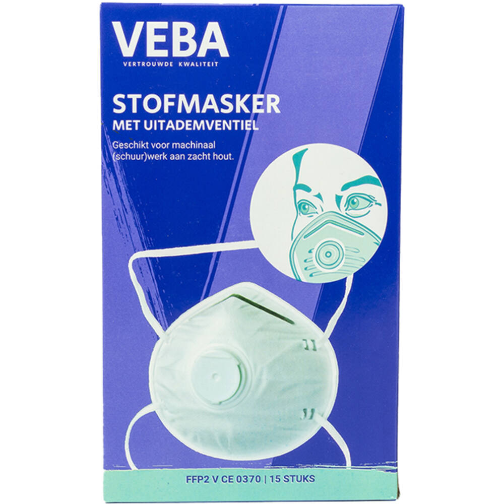 VEBA Mondkapjes/Stofmaskers FFP2 + Ventiel 15 st