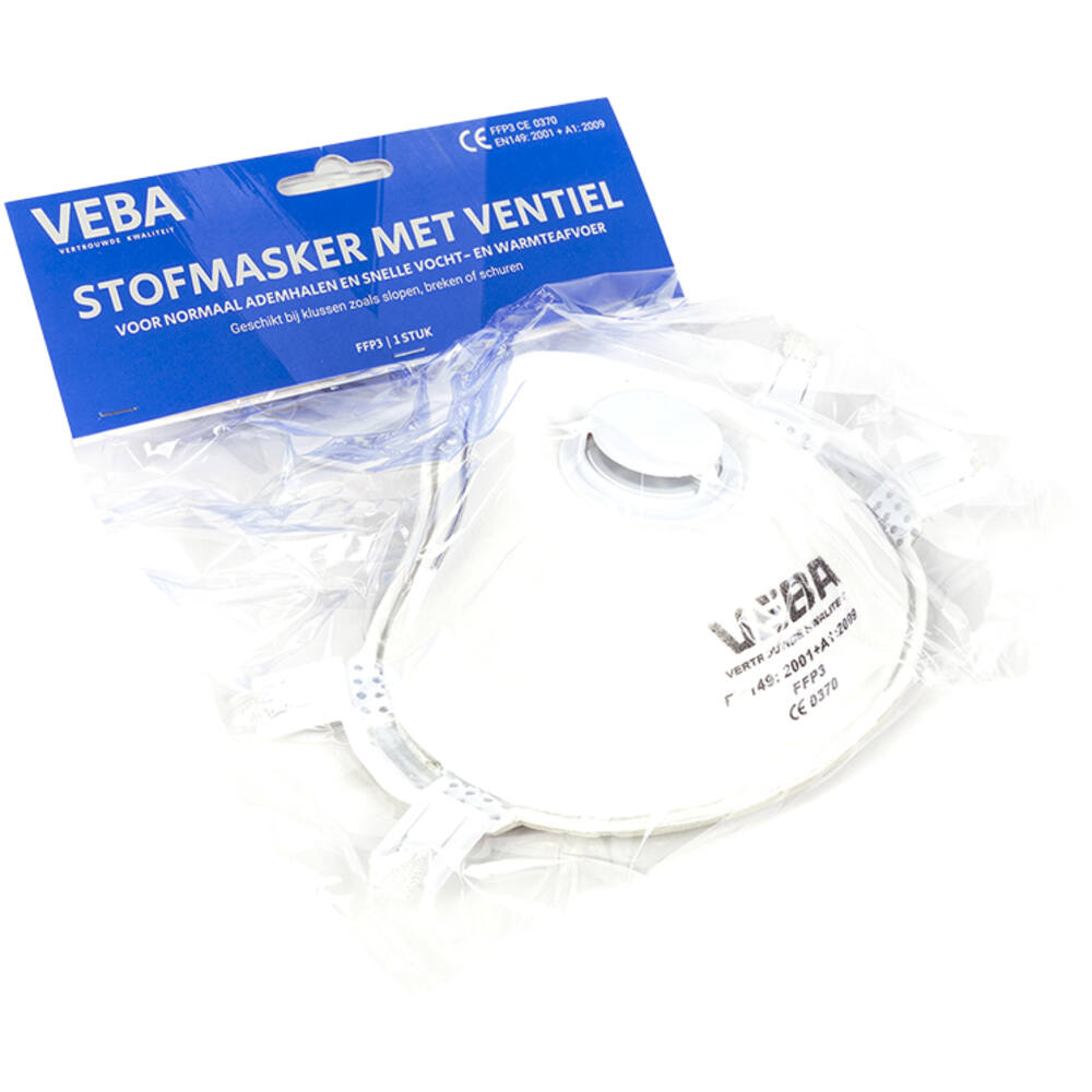 VEBA Mondkapjes/Stofmasker FFP3 + Ventiel 1 st
