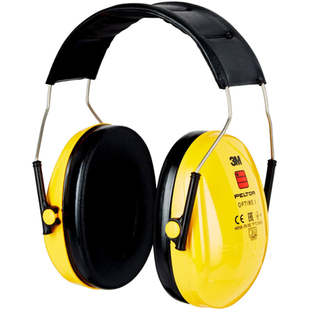 3M Peltor Optime I Gehoorkappen, geel, Hoofdband, H510A-401-GU
