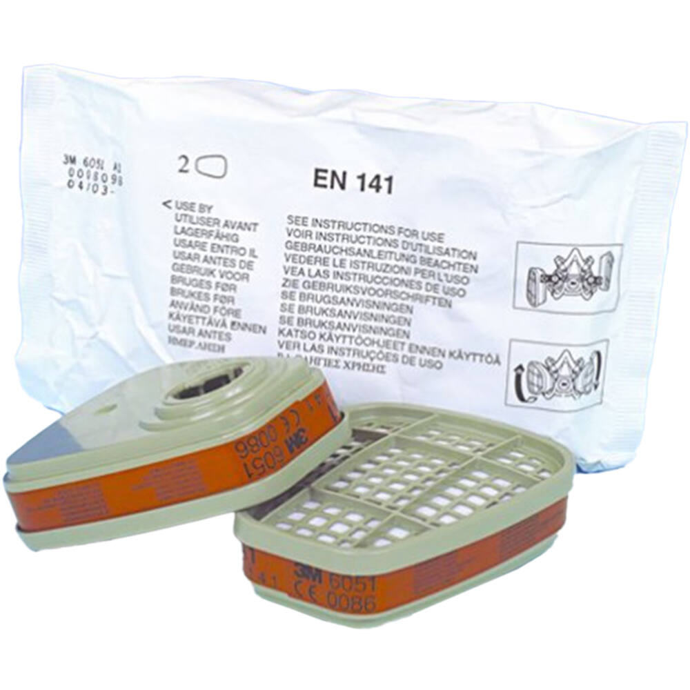 3M Gas- en Dampfilter, A1, 6051, 1 Paar