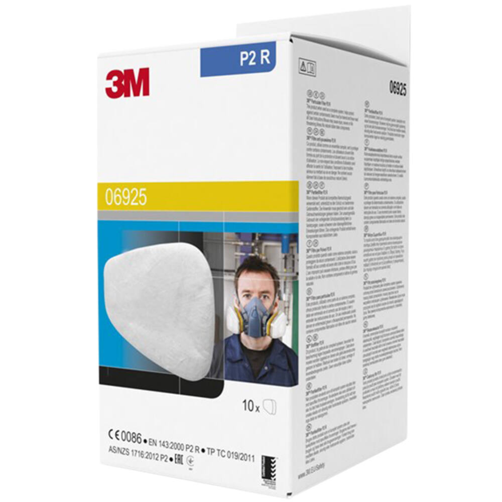 3M Deeltjesfilter, P2 R, 10 Paar, 06925