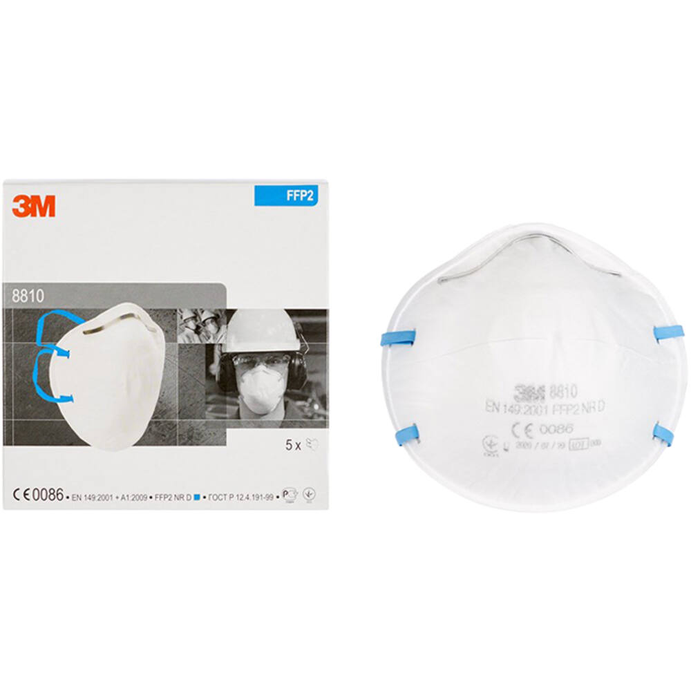3M Stofmasker, FFP2, zonder ventiel, 20 st, 8810