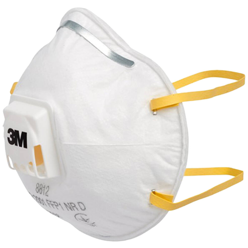 3M Stofmasker, FFP1, met ventiel, 10 st, 8812