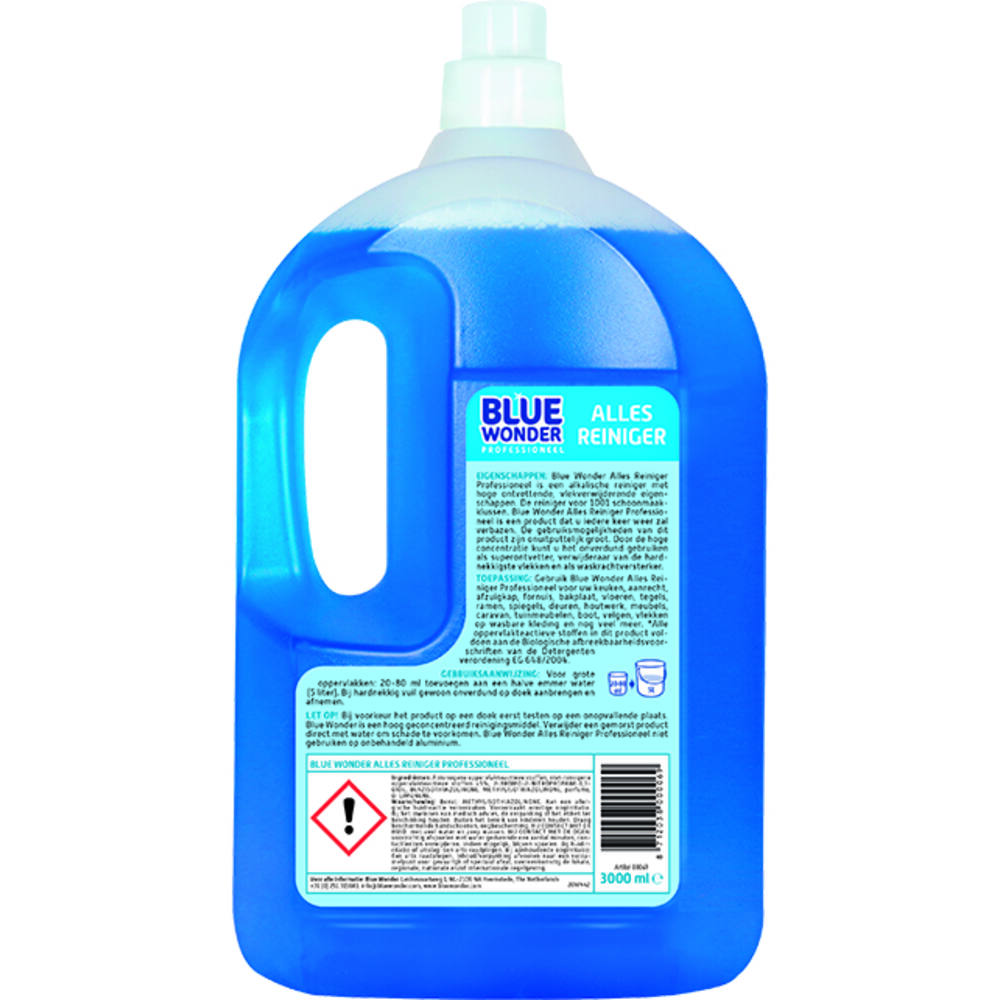 Blue Wonder Professioneel AllesReiniger Dop 3 L