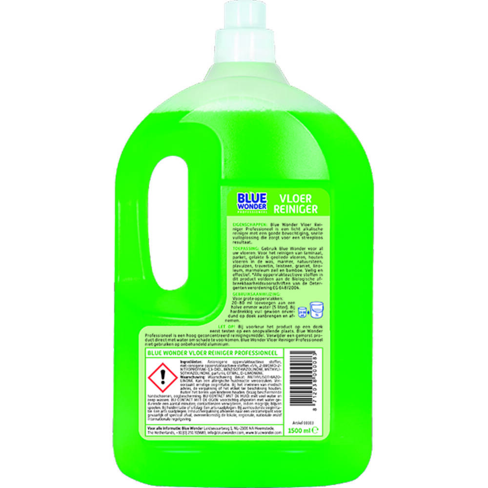 Blue Wonder Professioneel Vloer-Reiniger Dop 1,5 L