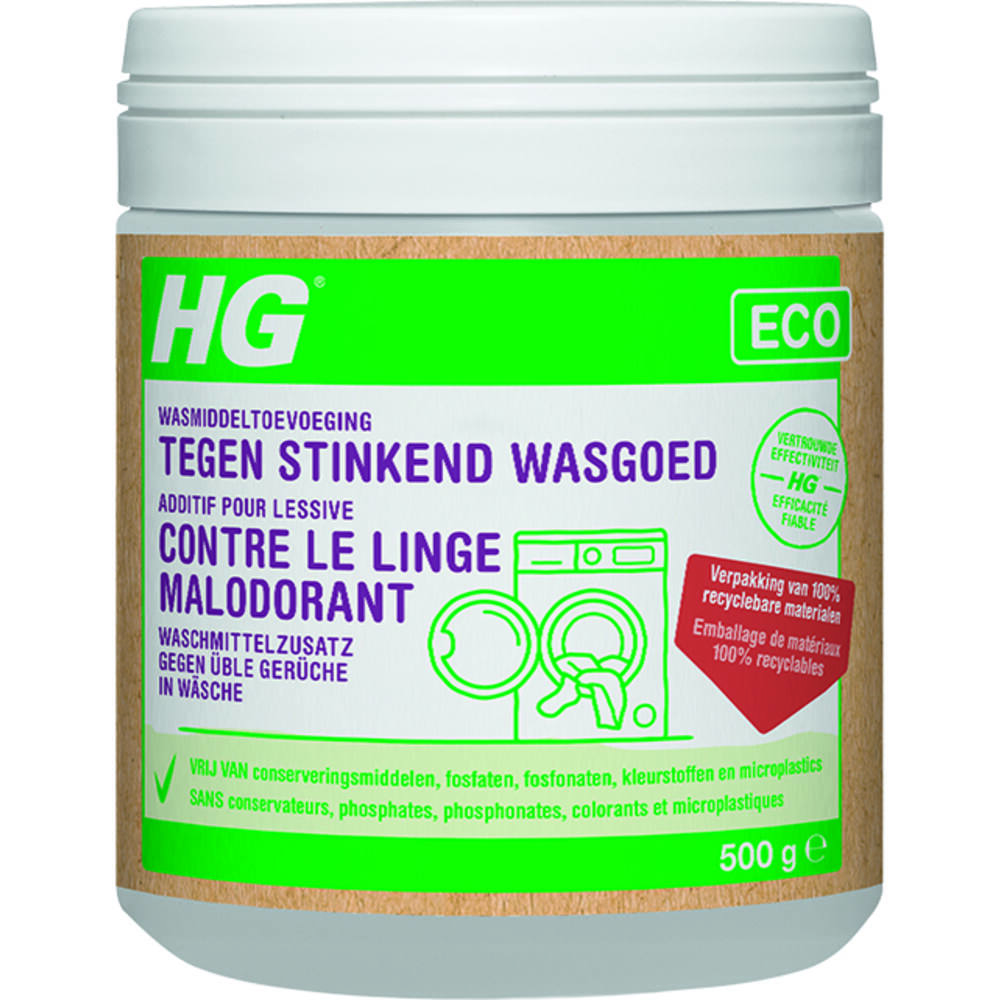 HG Eco Wasmiddeltoevoeging Tegen Stinkend Wasgoed 500 g