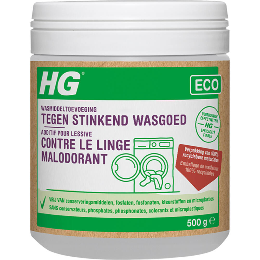 HG Eco Wasmiddeltoevoeging Tegen Stinkend Wasgoed 500 g