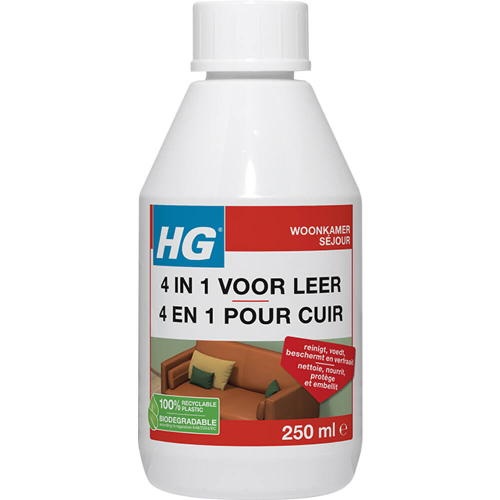 HG 4 In 1 Voor Leer 250 ml
