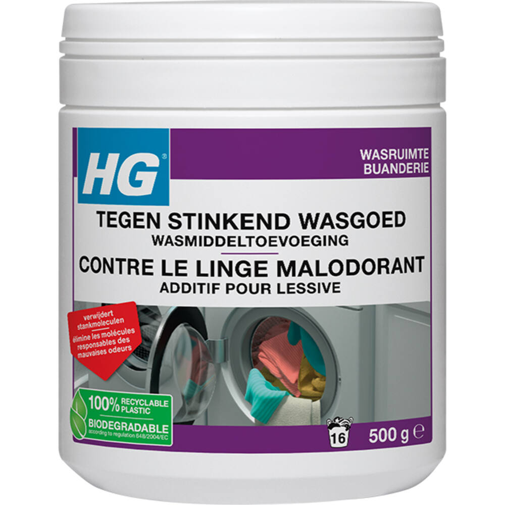 HG Tegen Stinkend Wasgoed Wasmiddeltoevoeging 500 g