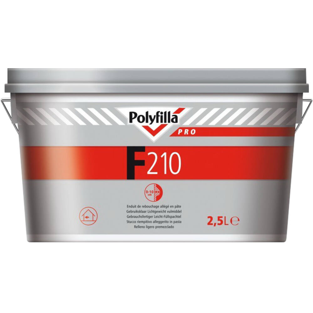 Polyfilla Pro F210 Gebruiksklaar Lichtgewicht Vulmiddel 2,5 L