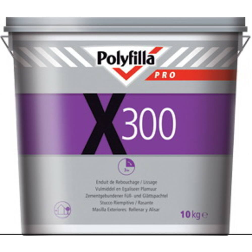 Polyfilla Pro X300 Vulmiddel + Egaliseermiddel 10 kg