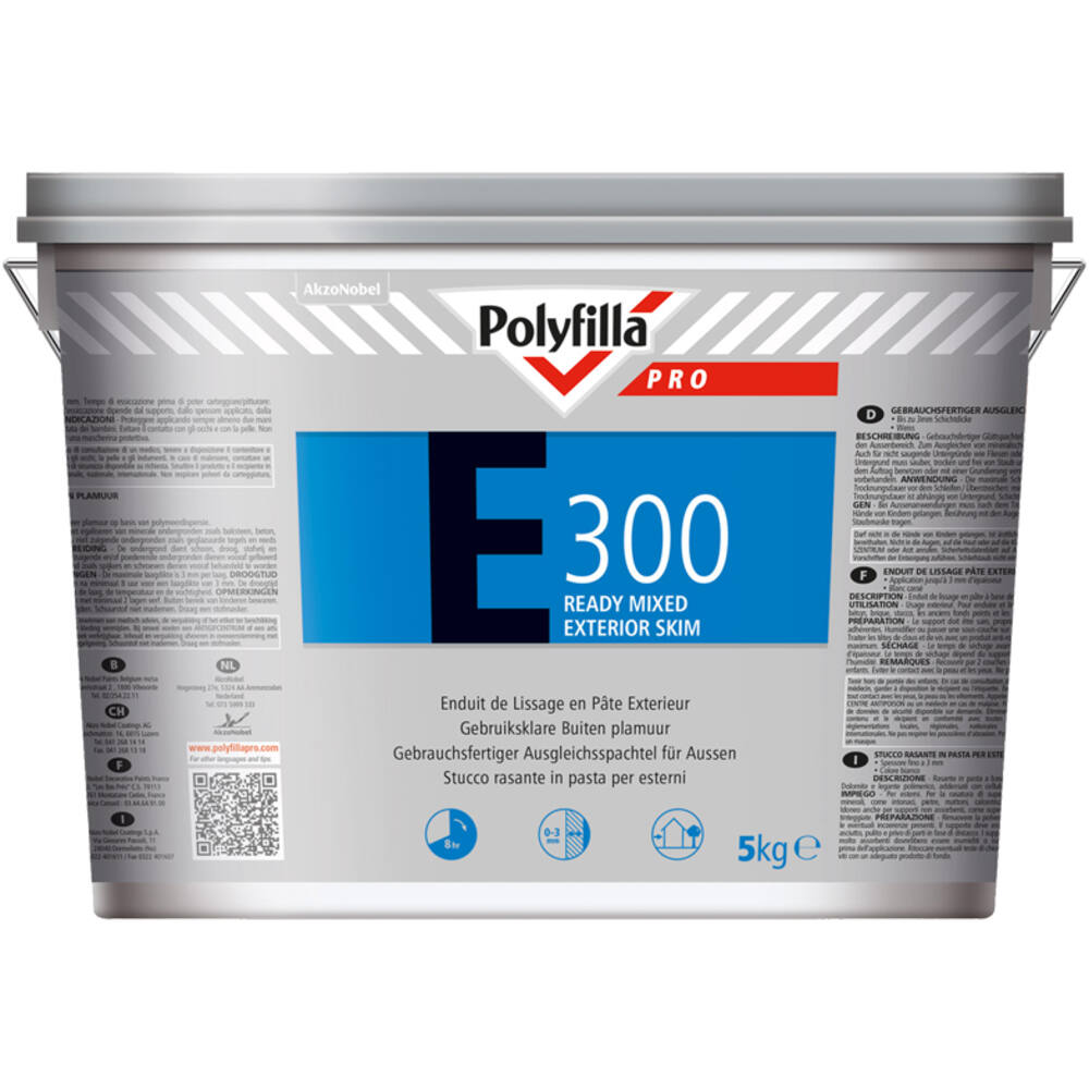 Polyfilla Pro E300 Egaliseermiddel Gebruiksklaar 5 kg