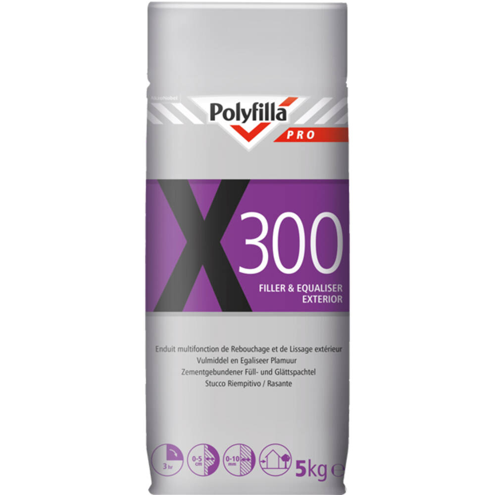 Polyfilla Pro X300 Vulmiddel + Egaliseermiddel 5 kg