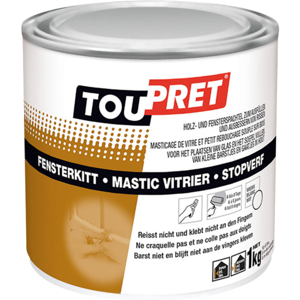 Toupret Stopverf Wit Blik 1 kg