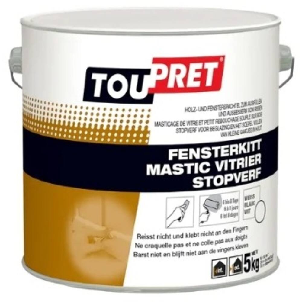 Toupret Stopverf Wit 5 kg