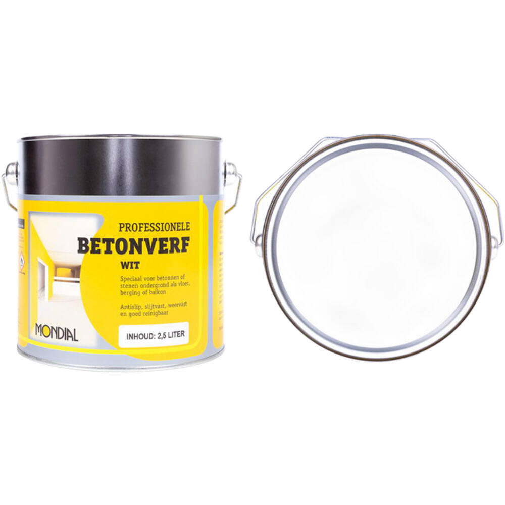 Mondial Betonverf Wit 2,5 L