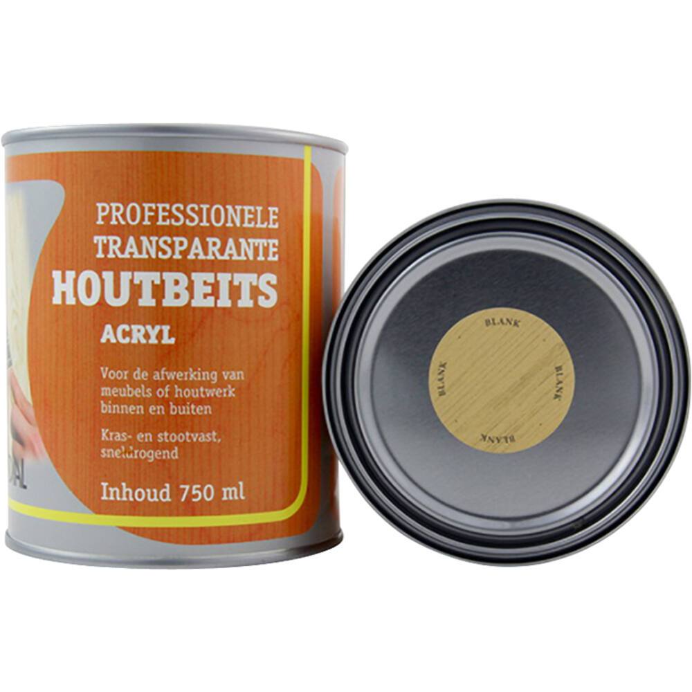 Mondial Transparante Houtbeits Acryl Blank 750 ml