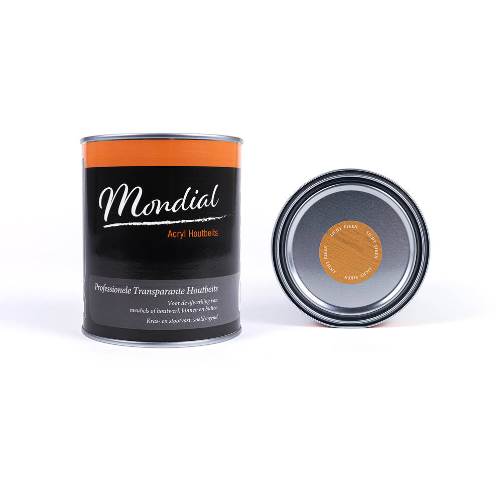Mondial Transparante Houtbeits Acryl Licht Eiken 750 ml