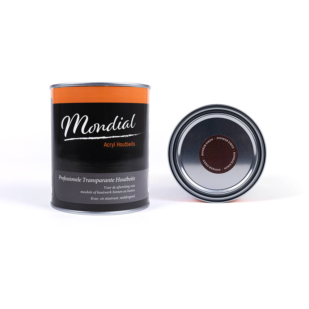 Mondial Transparante Houtbeits Acryl Donker Eiken 750 ml