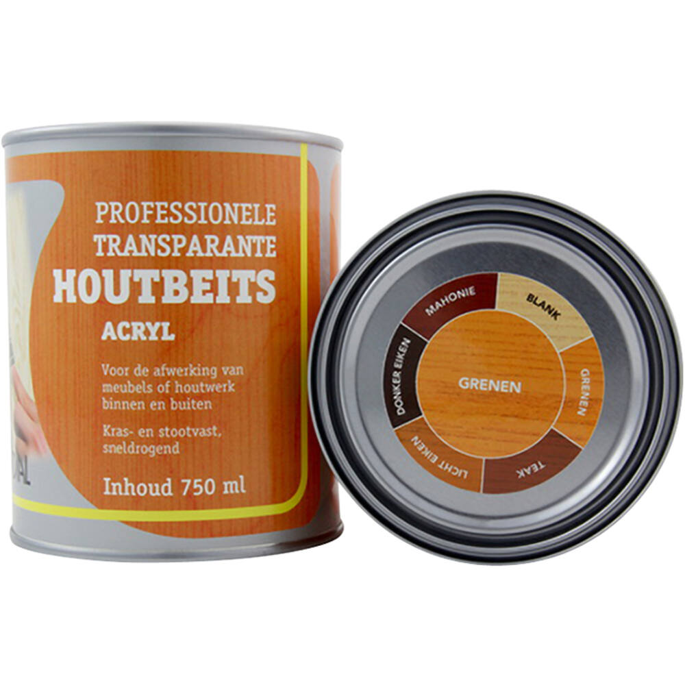 Mondial Transparante Houtbeits Acryl Grenen 750 ml