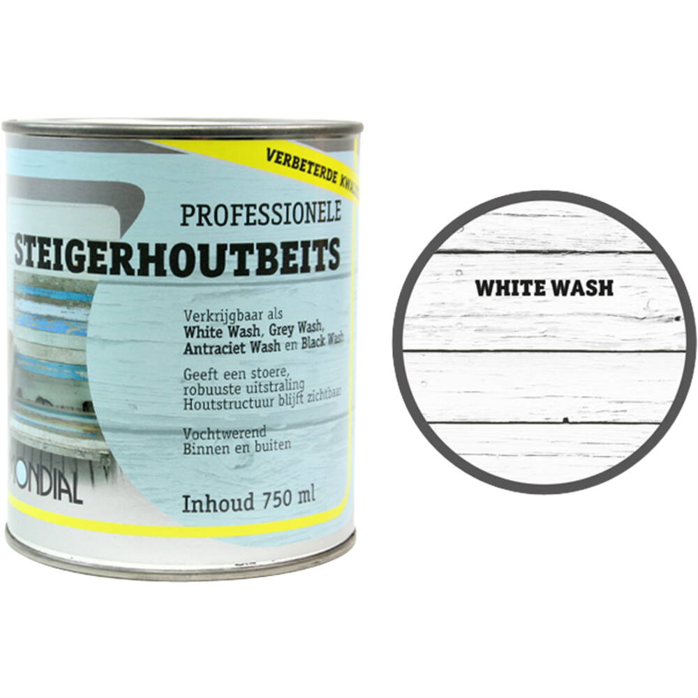 Mondial Steigerhout White Wash 750 ml